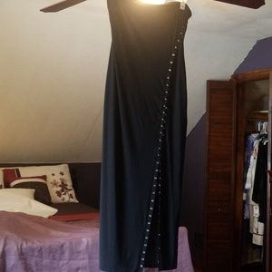 Black strapless lace up dress size 3xl